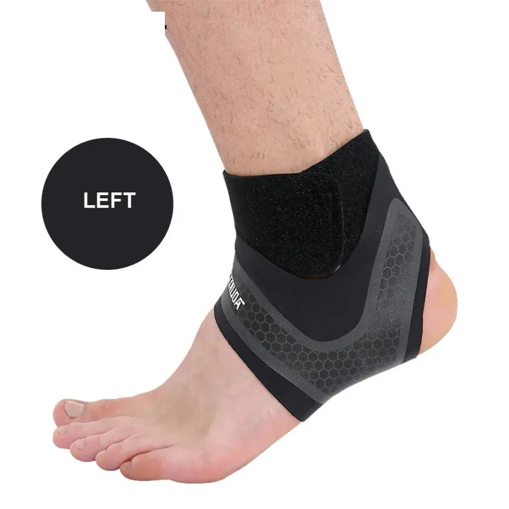 Ankle Brace & Compression Sleeve For Men & Women Elastic Support Wrap