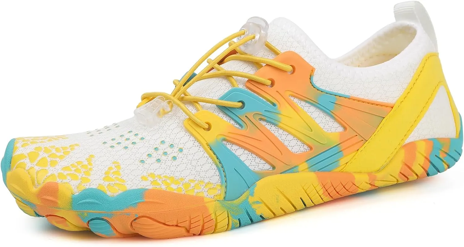 Barefoot for Women Men Breathable & Non-Slip Athletic Wide Toe Water Shoes Aqua Shoes for Beach Swimming Hiking Boating Sailing