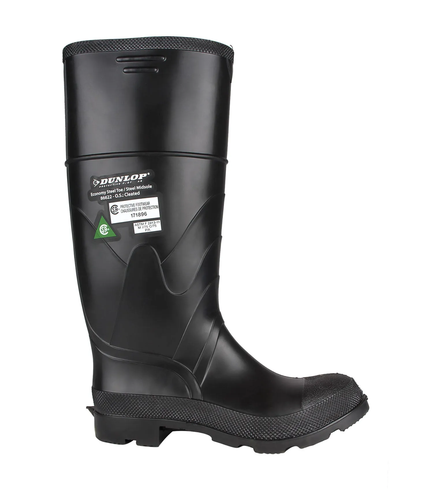 Economy Steel Toe & Midsole, Black | Waterproof PVC Work Boots