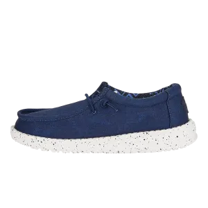 Hey Dude Wally Youth Stretch Canvas - Navy