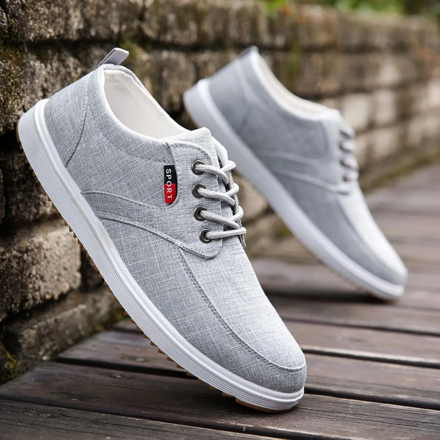 Men's Non Slip Barefoot Minimalist Shoes Portable Non Slip Fitness Workout Shoe Convenient Elderly Slip on Shoes