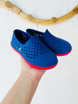 Navy   Red Alpargata Mallow Molded Shoe, size 8