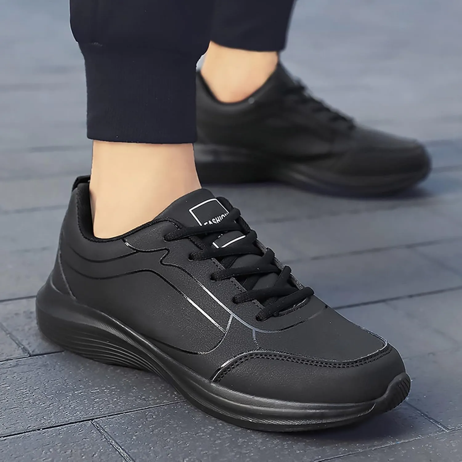 Non Slip Shoes for Men Wide Hiking Shoes Walking Shoes Waterproof Work Shoes Retro Running Shoes Lightweight Trainers