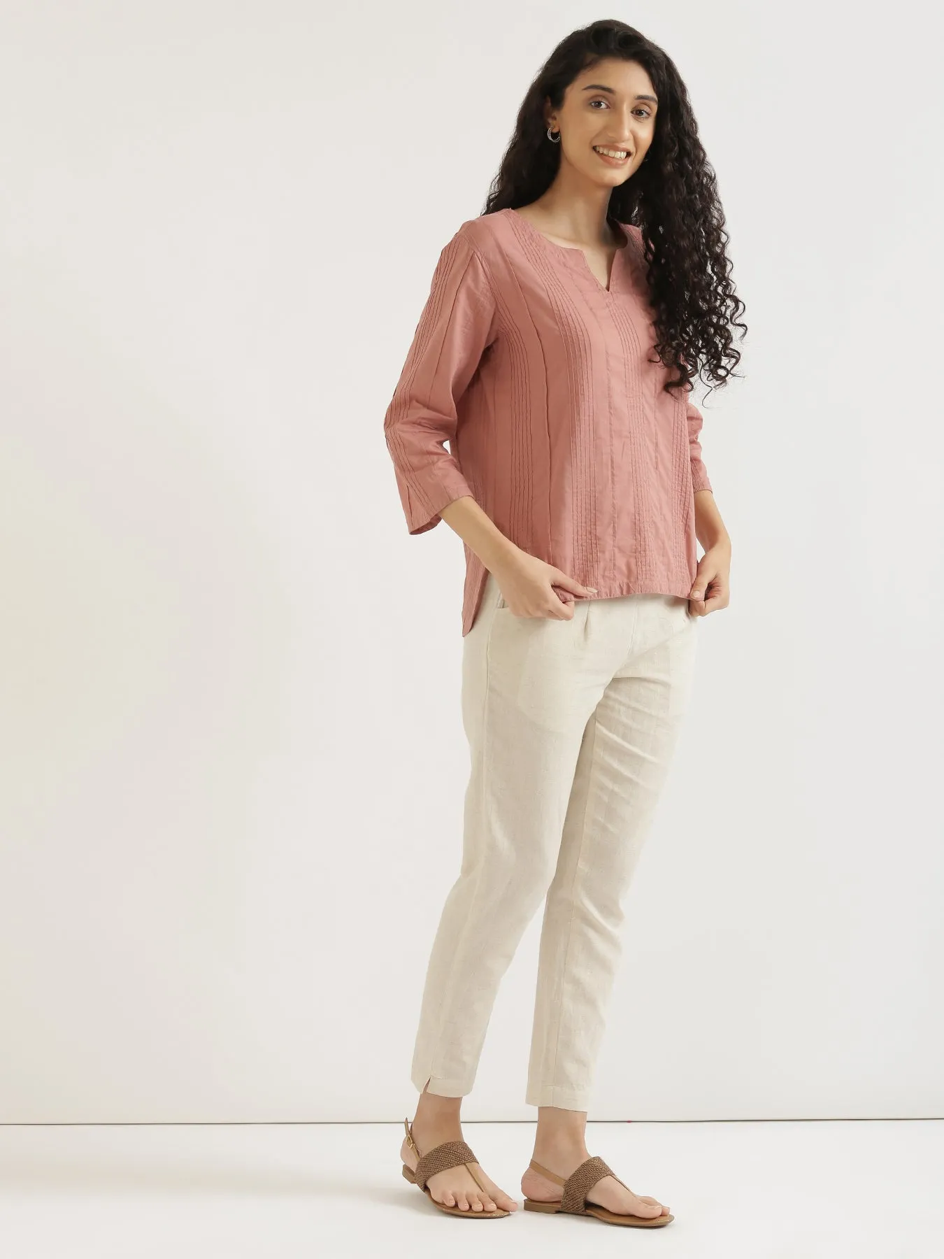 Rose Taupe Everyday Cotton Top
