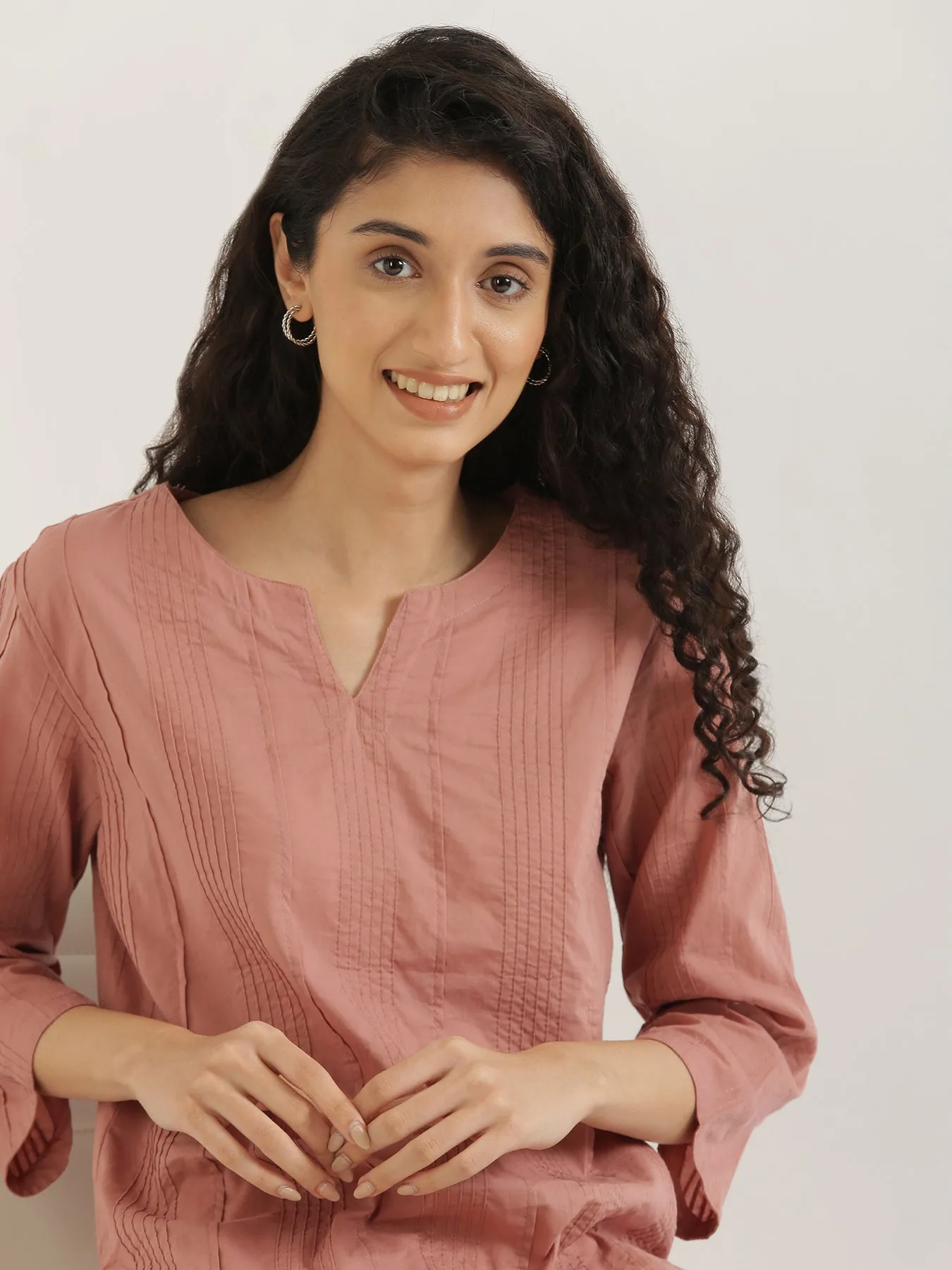 Rose Taupe Everyday Cotton Top