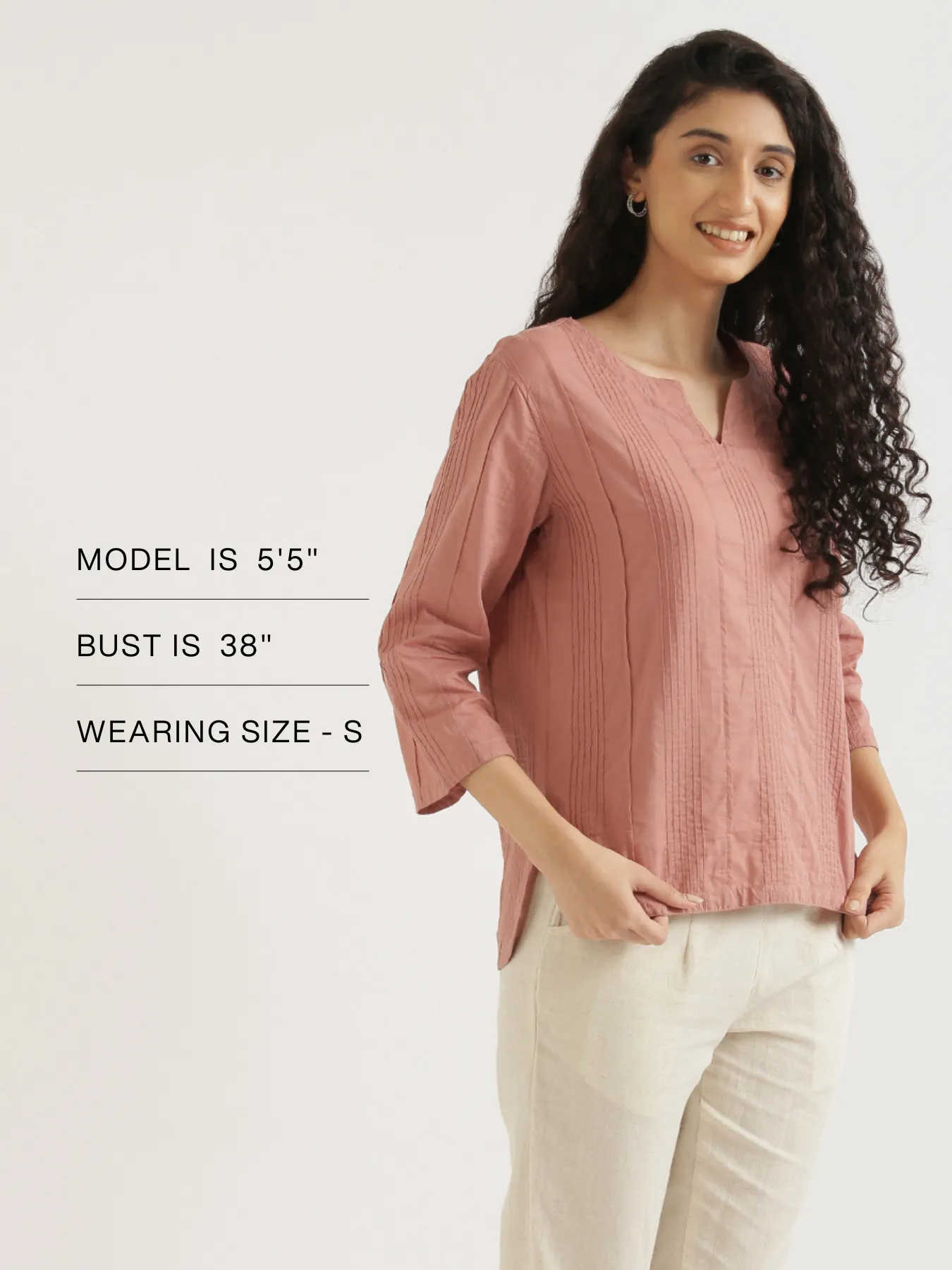 Rose Taupe Everyday Cotton Top