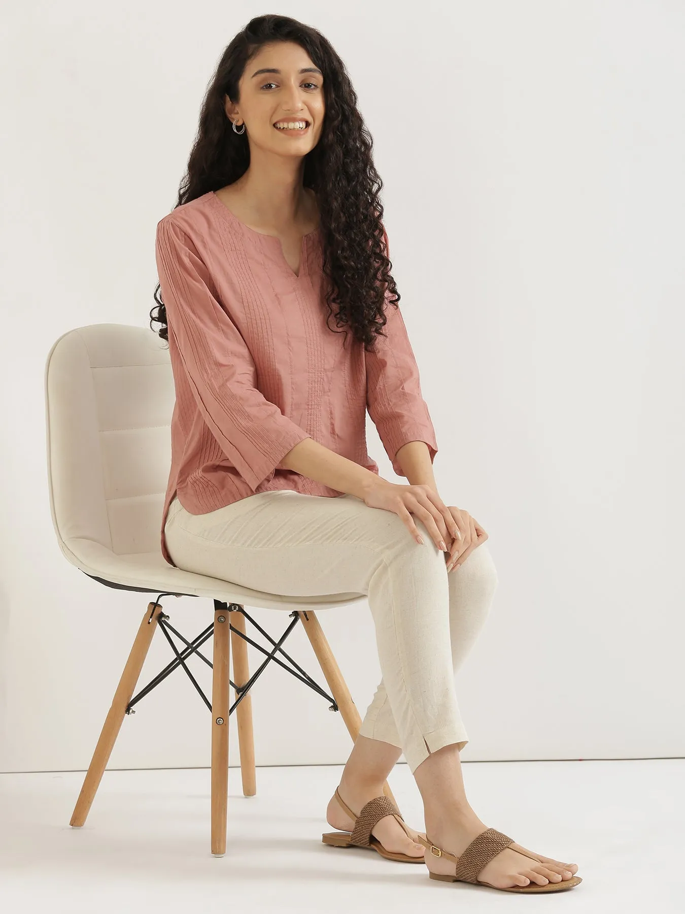 Rose Taupe Everyday Cotton Top