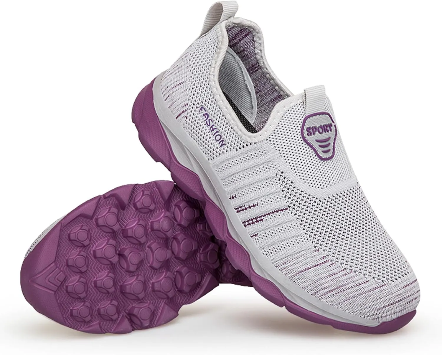 Womens Walking Shoes Slip on Non Slip Memory Foam Arch Support Running Shoes Breathable Mesh Sports Workout Tennis Shoes Fashion Lace Up Sneakers